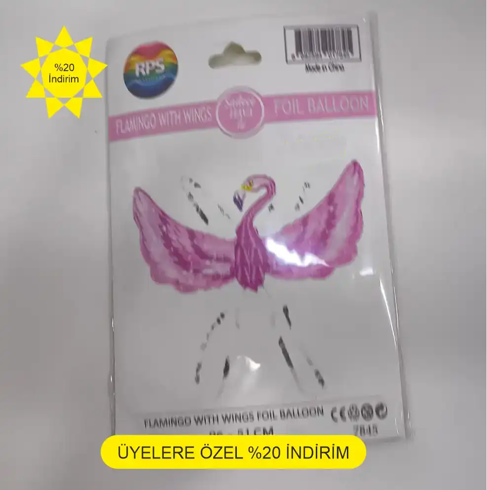 flamingo folyo balon
