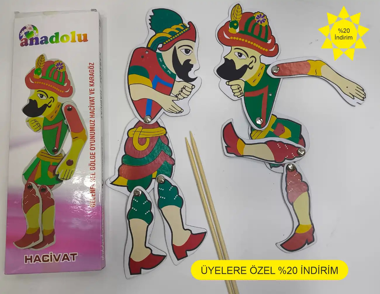 Karagöz Hacıvat perde arkası oyunu