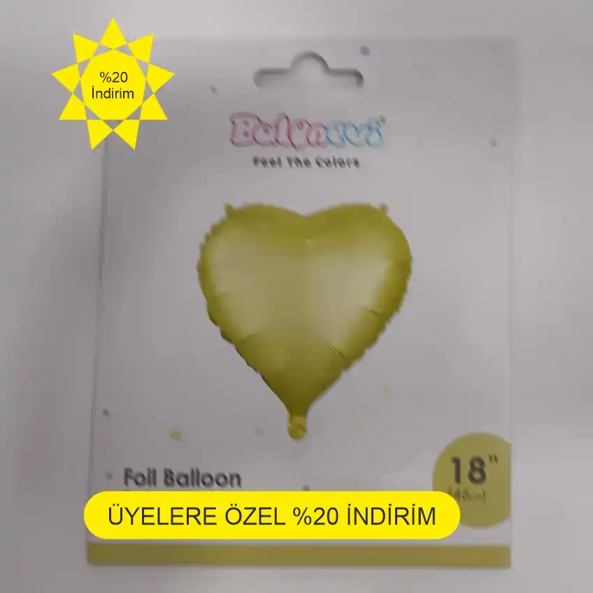 folyo kalp balon
