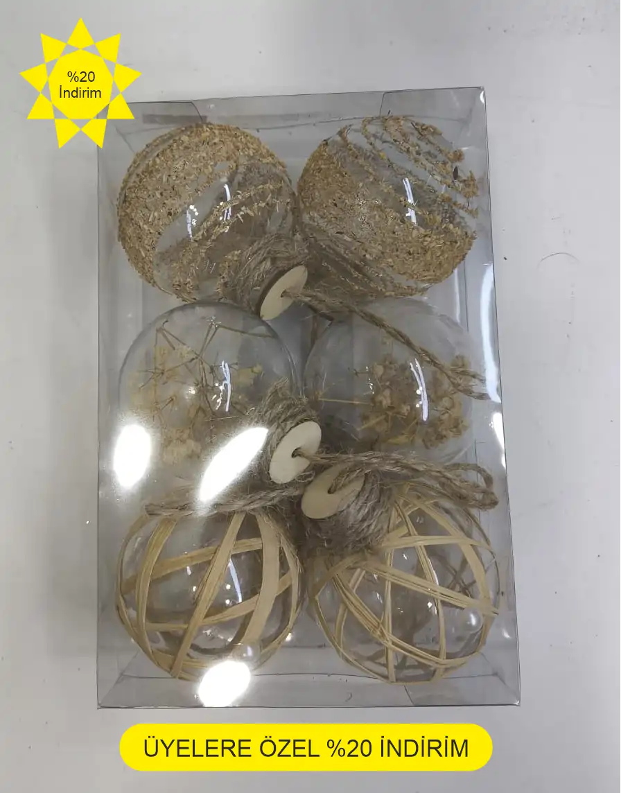 Şeffaf süslü top