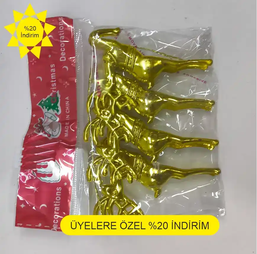 Yılbaşı Ağacı geyik dekoru